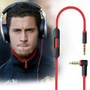 3.5mm Male to Male Right Angle Connector Cord,Audio Extension Cable In-line Mic