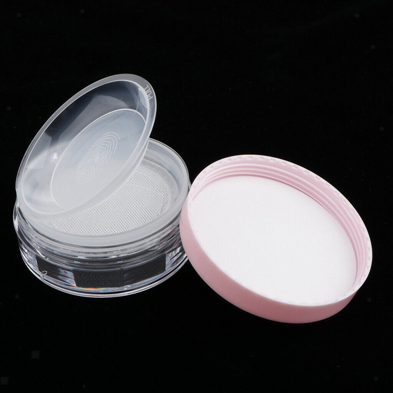 10G Empty DIY Makeup Loose Powder Case Cosmetic Blush Glitter Container Pink
