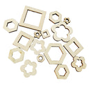 100Pcs Bulk Unfinished Wood Shapes Disc Wood Pieces Wooden Cutouts Ornaments for