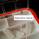 Pocket Waterproof Fishing Tackle Box Hook Bait Flies Case 12 compartments Insert