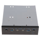 USB 3.0 Front Panel Hub 2 Port Expansion Bay Bracket +HD-AUDIO+Power Button