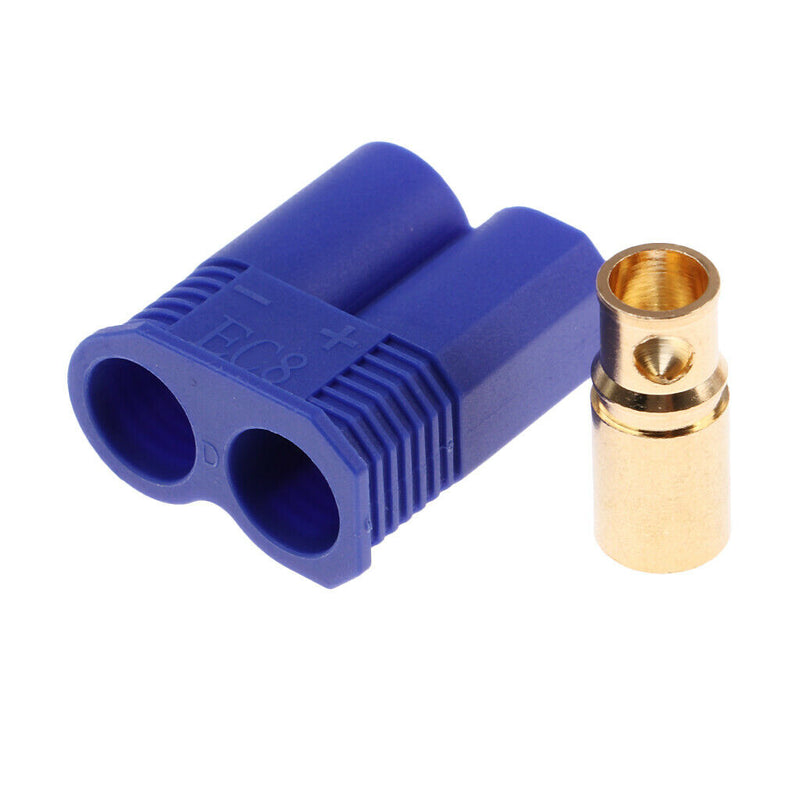 5 Pairs RC Drone Models Lipo Battery Charger Male Female EC8 Connector Plugs