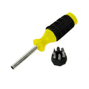 6 In 1 Multi Bit Screwdriver Non Slip Grip Phillips Flat Head Screw Driv GDO