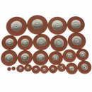 25 pcs Professional Leather Tenor Saxophone Pads Orange Sax Pads Replacemen I8G9