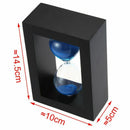 Wooden Frame Hourglass Sand Timer Black Frame Blue Sand ... (Black Frame BluQ2T2
