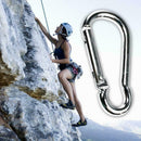 Lovoski 20pcs D- Aluminum Carabiner Keychain Holder Clip Outdoor Sports