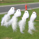 1Pcs Birds Simulation Artificial Feather Doves Feather Park Mall OrnameME