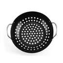 Grill Pan Easy Clean Home Kitchen With Handle Non Stick Round Roasting BBQ Plate