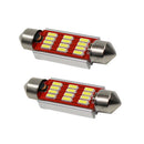 10Pcs Festoon Dome 4014 12SMD 36MM Canbus No Error LED License Plate Light Lamp