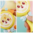 Baby Rattles Hand Bells Shake Music Light Kid Bear Teether Stick (Yellow)
