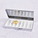 Rectangle Portable Metal Pill Box Medicine Tablet Storage  Vitamin Container FT