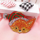 4pcs DIY Full Drill Special Shaped Diamond Painting Xmas Animal Key Rings