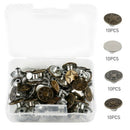 Jeans Button 40 pcs Metal Tack Buttons Replacement Kit Repair For Sewing Pa