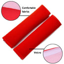 2 Pcs Red Car Seat Belt Shoulder Safety Pads Cover Comfortable Cushion ME