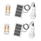 2 Pieces Solar Power Light Bulb Camping Tent Lamp LED Hiking Fishing Outage