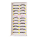 10 Pairs Makeup Handmade Natural Long False Eyelashes Eye Lashes 1.2cm