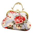 DIY Floral Bag Handbag with Frame Needlework Cross Stitch Kit for Beginner B