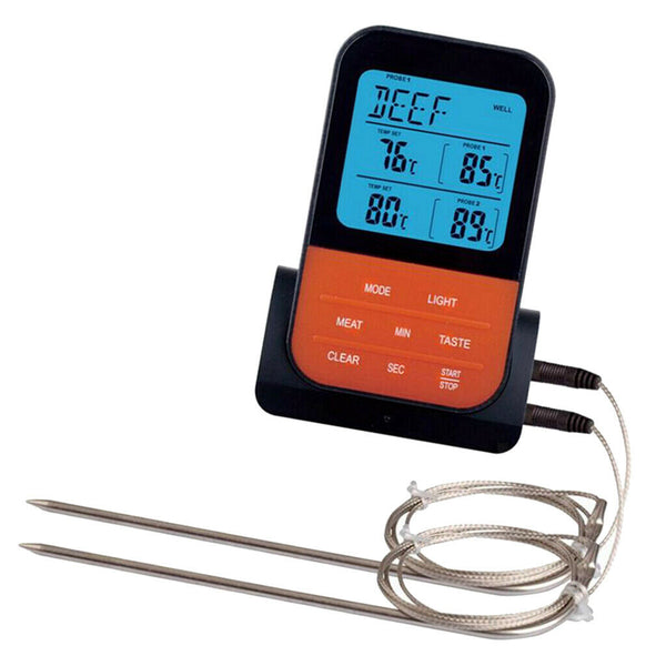 Wireless Meat BBQ Thermometer Digital Cooking Grill Thermometer with Dual Probes