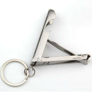 Ultra-Thin Nail Clippers Keychain, Mini Foldable Nail Cutter with Key Ring 5.5cm