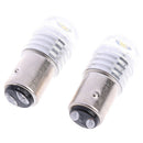 2x 1157 BAY15D P21/5W Led Car Strobe Tail Light BAY White Led Brake Strobe LA3C
