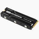 2 Pieces Aluminum Heatsink Black PCIe NVMe M.2 2280 SSD Silicone Thermal Pad