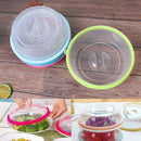 Stacking Refrigerator Food Dish Fresh-keeping Lid Dustproof Clear Splatter Co Kw