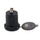 Car Boat Motorhome USB Charger Port+Voltmeter Power Outlet Waterproof