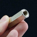 Brass 1/4" Threaded BSPP Female Full Ports One Way Valve Air Check S8O1 Gas U6T4
