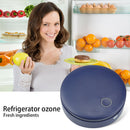 Smart Air Purifier Fridge Freshener Cleaner Ozone Anion Generator (Blue) A