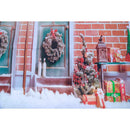3x5ft Christmas House Retro Vinyl Studio Photo Backdrop Photography