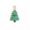 10Pcs Christmas theme Christmas Gift Christmas Tree Wood Clip Decorative Clip BX