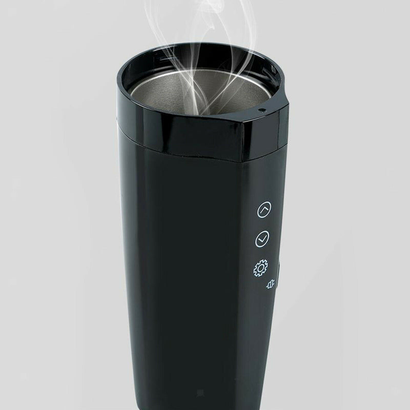 Portable Car Heating Cup Car Heated Mug Stainless Steel Travel Coffee Cup