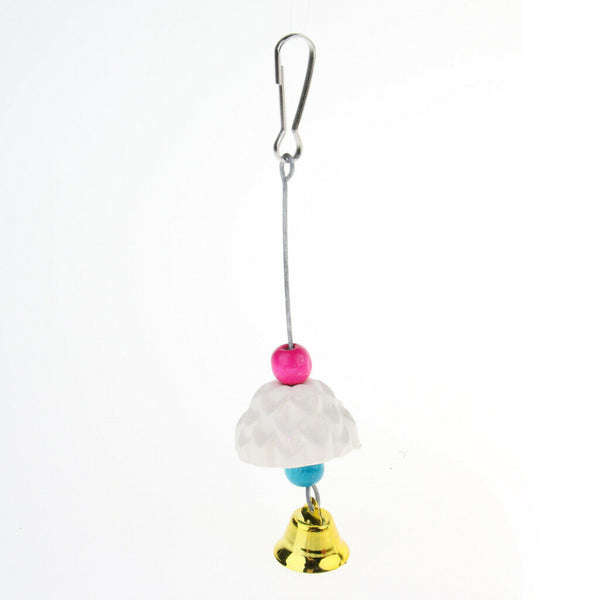 6pcs Parrot Toys Set Chewing Swing Rattan Ball String Bells Perches