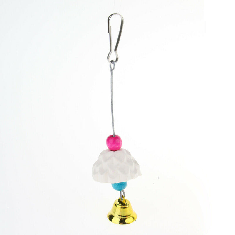 6pcs Parrot Toys Set Chewing Swing Rattan Ball String Bells Perches