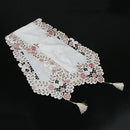 New Table Runner Embroidered Floral Table Cloth Pattern: