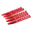 5Pcs Aluminium Alloy Red U Shape Outdoor Camping Snow Sand Tent Peg Stakes