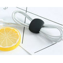 4 Pieces Earphone Holder Winder Cable Organizer Wrap Manage Rubber Material