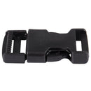 5 pcs Box Trailer Buckle Black Plastic 2.5mm Turnable Carabiner Hook E9C4