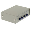 4Ports Manual Parallel DB9 Serial RS-232 Data Sharing Switch 4-in-1-out