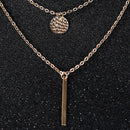 Ladies Necklace Collar Multi Row Necklace Choker Necklace (I)