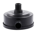 1/2" PT Male Thread Black Plastic 10cm Dia Filter Silencer for Air Compress
