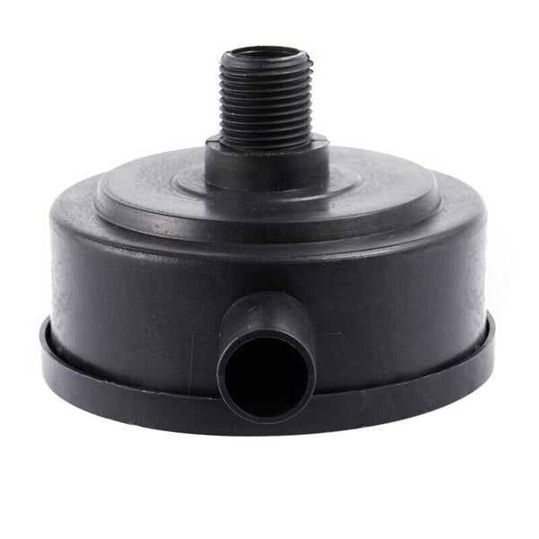 1/2" PT Male Thread Black Plastic 10cm Dia Filter Silencer for Air Compress