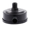 1/2" PT Male Thread Black Plastic 10cm Dia Filter Silencer for Air Compress