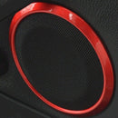 3X(Car Door Speaker Ring Sound Decorations Loudspeaker Trim Car Accessories