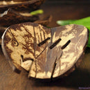 1Pcs Creative Handmade Natural Coconut Shell Bathroom Soap Dish Box Contain F9E7