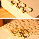 Unique Design 3 Pcs Heart Cross Star Shaped Rings Party Makeup Decoration JR