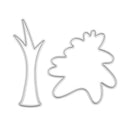 2pcs DIY Tree Cutting Dies Scrapbooking/Photo Album Embossing Metal Stencil