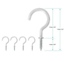 5 Pack Macrame Plant Hanger and 5 Pcs Hooks Indoor Outdoor Hanging Plant Ho