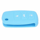 Silicone Remote Key Case Cover Plip 3 Button for  Passat Seat Skoda