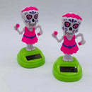 Halloween Car Solar Powered Ornament For Car Office Desk Decor Ornament